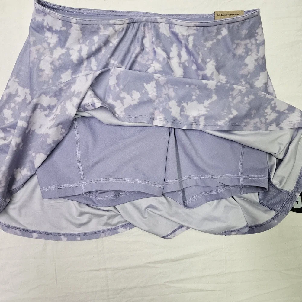 Nike Victory Dri-FIT Flouncy Printed Skirt Purple FZ6804-533 Women's Size XSmall